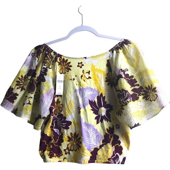 Anthropologie Maeve Cinched Peasant Floral Top - Picture 5 of 9